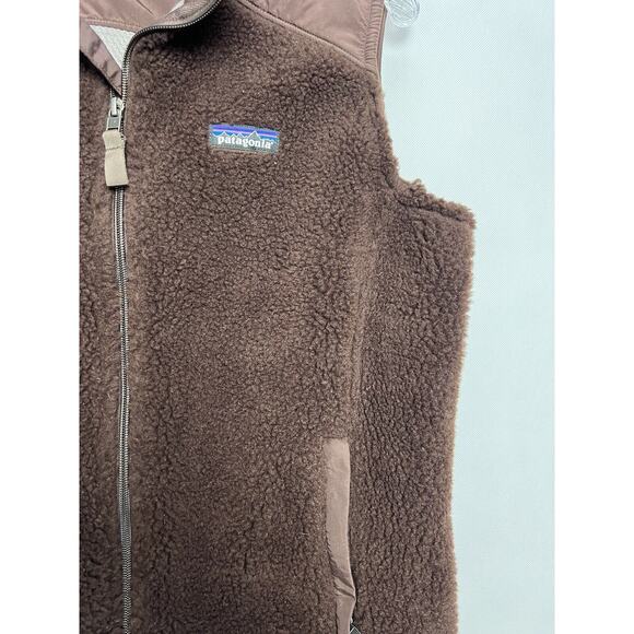 Patagonia Vest Adult Large Brown Retro Pile Fleece Womens - Picture 3 of 8